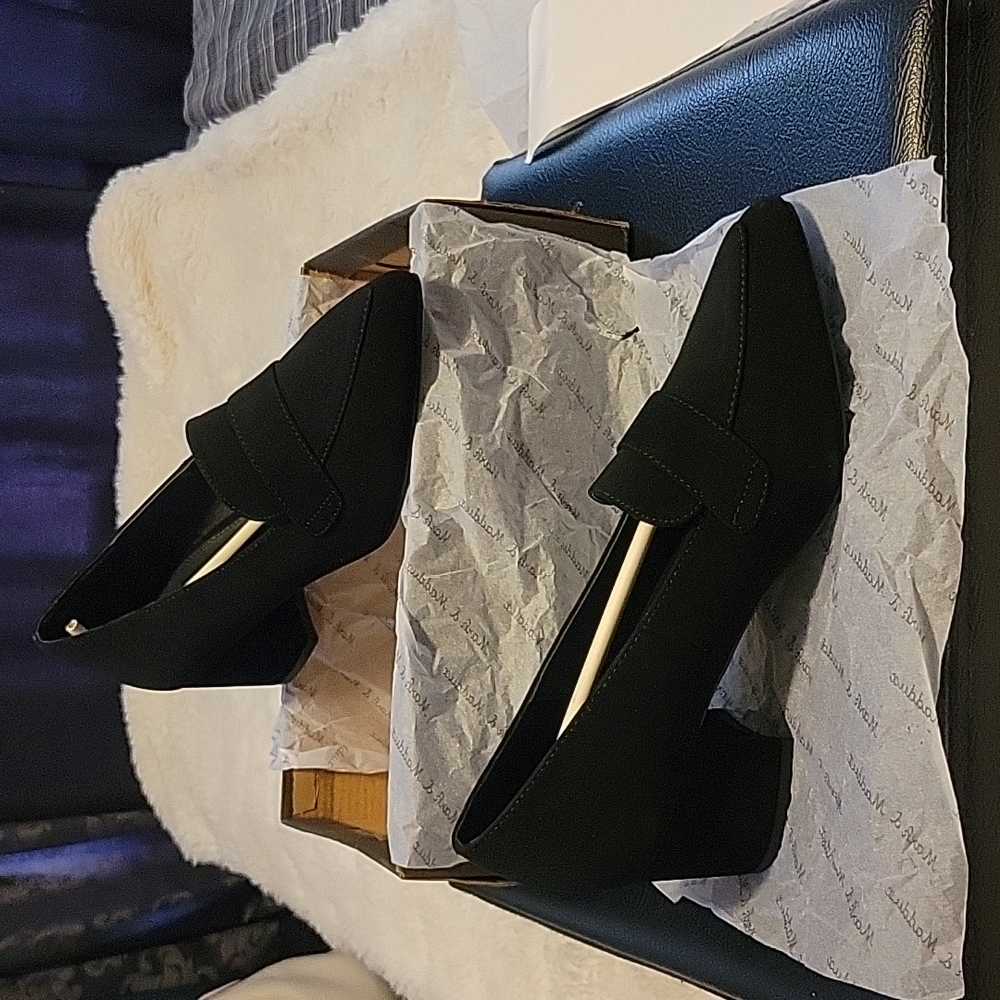 Mark & Maddux Faux suede heeled loafer
